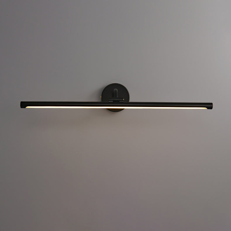 Modern Minimalist Copper Acrylic Strip LED Wall Sconce Lamp Vanity Light For Bathroom