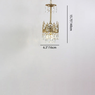 Modern Luxury Crystal Copper Crown Multilayered 1/5/6/9/12 Light Chandeliers For Living Room