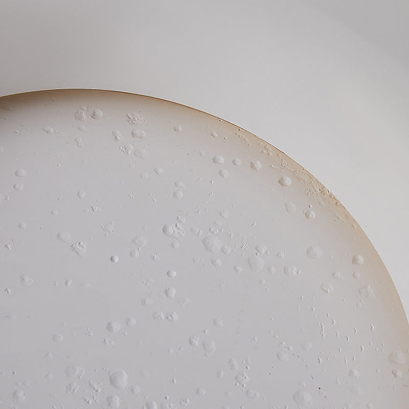 Modern Minimalist Plaster Round Moon Embedded LED Wall Sconce Lamp For Hallway