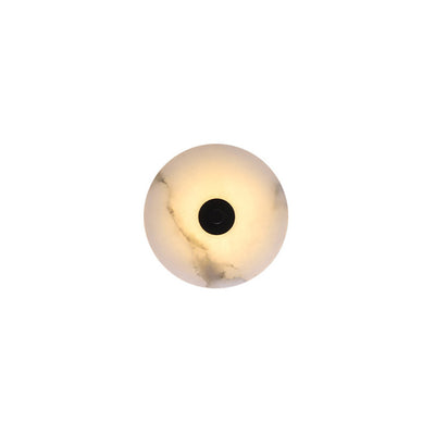 Modern Simplicity Marble Iron Round LED Wall Sconce Lamp For Hallway