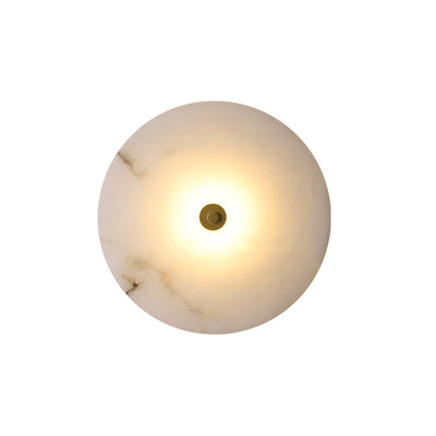 Modern Simplicity Marble Iron Round LED Wall Sconce Lamp For Hallway