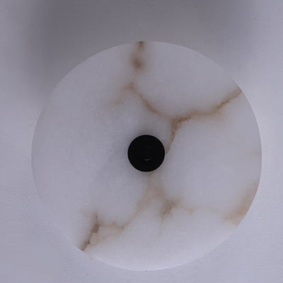 Modern Simplicity Marble Iron Round LED Wall Sconce Lamp For Hallway