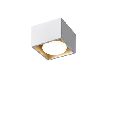 Modern Minimalist Iron Square Downlight Flush Mount Ceiling Light For Living Room