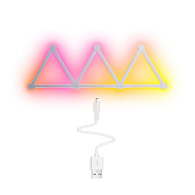 Modern Minimalist ABS Strip Splicing Decorative RGB LED Wall Sconce Lamp For Bedroom