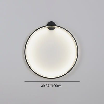 Modern Minimalist Round Aluminum Silica USB Plug LED Wall Sconce Lamp For Bedside