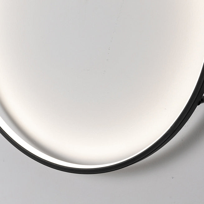 Modern Minimalist Round Aluminum Silica USB Plug LED Wall Sconce Lamp For Bedside