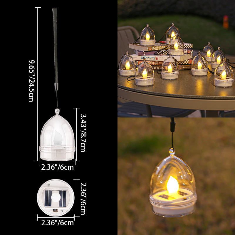 Modern Simplicity Solar Waterproof ABS Silica Candle Round Heart LED Landscape Lighting Outdoor Light For Garden