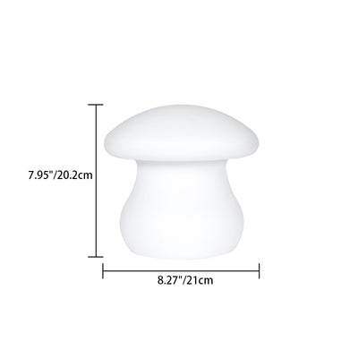 Modern Simplicity Rechargeable Waterproof Mushroom PE LED Table Lamp For Bedroom