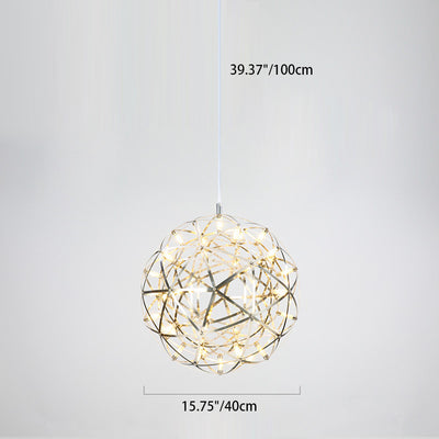 Contemporary Nordic Ball Dandelion Stainless Steel LED Pendant Light For Dining Room