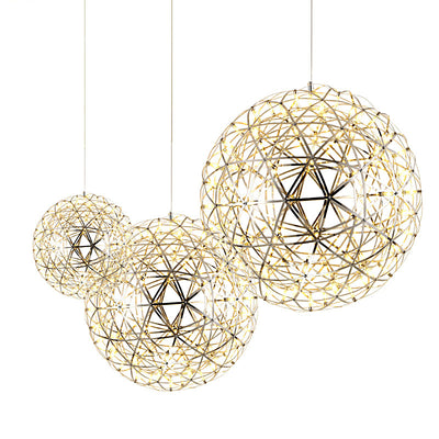 Contemporary Nordic Ball Dandelion Stainless Steel LED Pendant Light For Dining Room