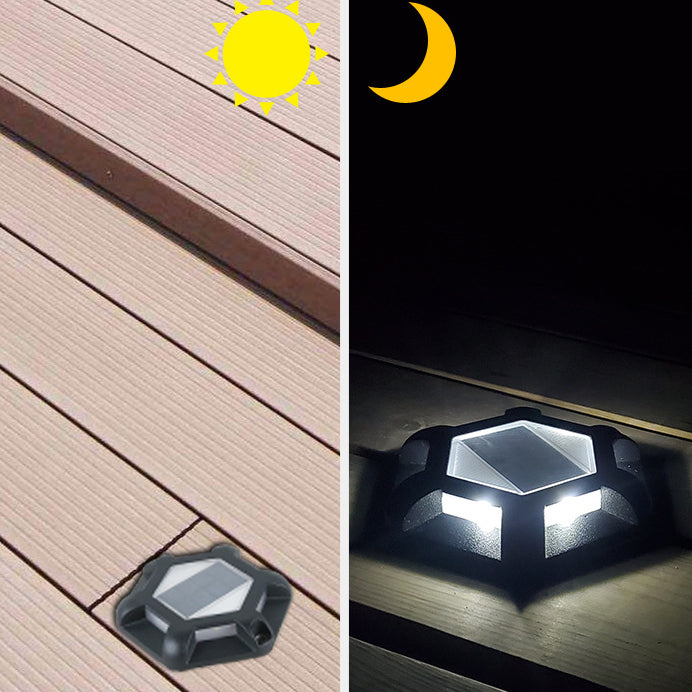 Modern Simplicity Solar Waterproof Aluminum Alloy PC Hexagon LED Buried Landscape Lighting Outdoor Light For Garden