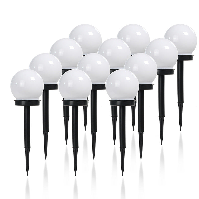 Modern Minimalist Solar Waterproof ABS Ball LED Landscape Lighting Outdoor Light For Garden