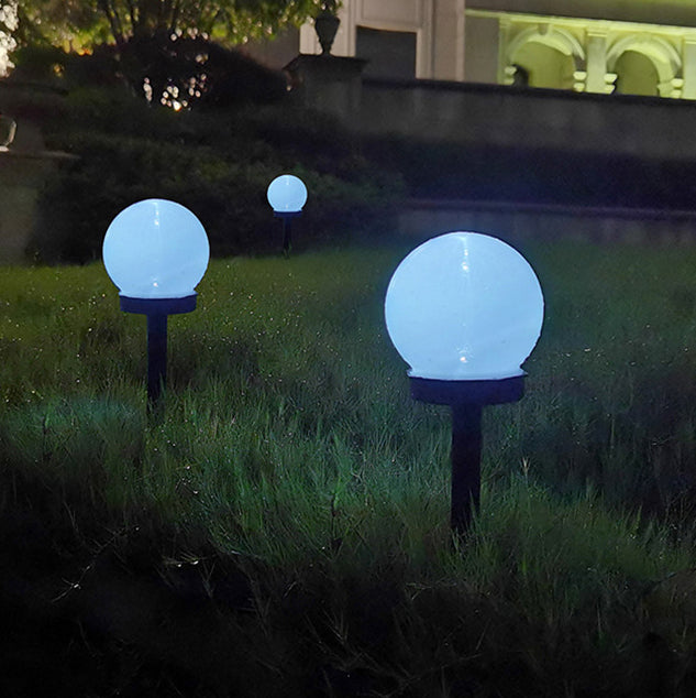 Modern Minimalist Solar Waterproof ABS Ball LED Landscape Lighting Outdoor Light For Garden