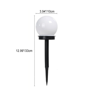 Modern Minimalist Solar Waterproof ABS Ball LED Landscape Lighting Outdoor Light For Garden