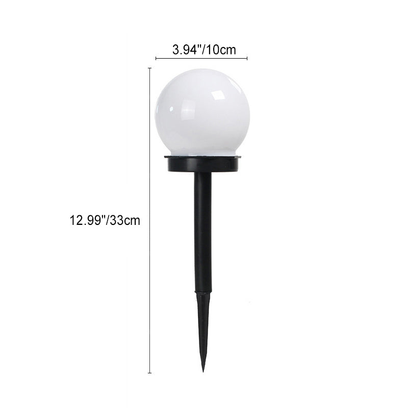 Modern Minimalist Solar Waterproof ABS Ball LED Landscape Lighting Outdoor Light For Garden