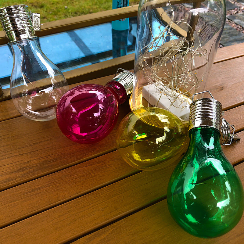 Modern Art Deco Solar Waterproof ABS Copper Wire Bulb LED Landscape Lighting Outdoor Light For Garden