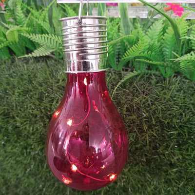 Modern Art Deco Solar Waterproof ABS Copper Wire Bulb LED Landscape Lighting Outdoor Light For Garden