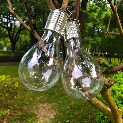 Modern Art Deco Solar Waterproof ABS Copper Wire Bulb LED Landscape Lighting Outdoor Light For Garden