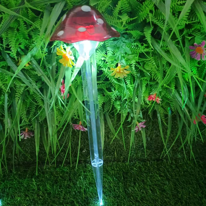 Modern Art Deco Solar Waterproof Plastic Mushroom LED Landscape Lighting Outdoor Light For Garden