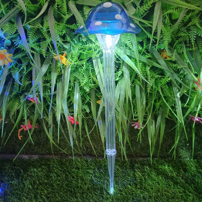 Modern Art Deco Solar Waterproof Plastic Mushroom LED Landscape Lighting Outdoor Light For Garden