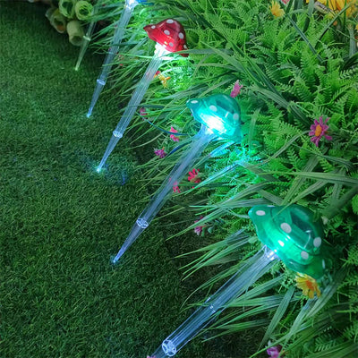 Modern Art Deco Solar Waterproof Plastic Mushroom LED Landscape Lighting Outdoor Light For Garden