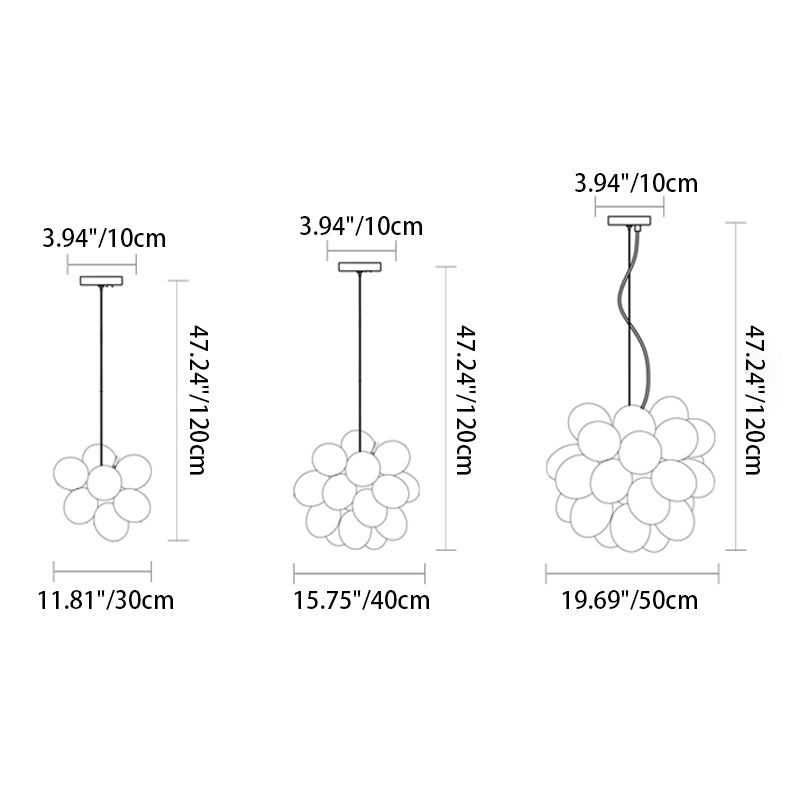 Zeitgenössische skandinavische Kinder Eisen Glas Blase Ballon 1/3/5/8 Licht Kronleuchter für Schlafzimmer 