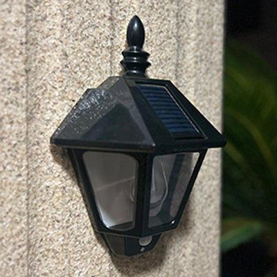 Contemporary Retro Solar Waterproof ABS Lighthouse LED Wall Sconce Lamp For Outdoor Patio