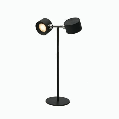 Moderne minimalistische wiederaufladbare drehbare ABS PC runde LED-Tischlampe für das Studium 