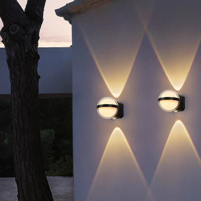 Modern Simplicity Waterproof Aluminum Acrylic Ball Rectangular LED Wall Sconce Lamp For Outdoor Patio