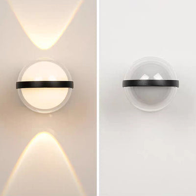 Modern Simplicity Waterproof Aluminum Acrylic Ball Rectangular LED Wall Sconce Lamp For Outdoor Patio