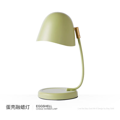 Contemporary Scandinavian Metal Eggshell Dimmable 1-Light Melting Wax Table Lamp For Bedroom