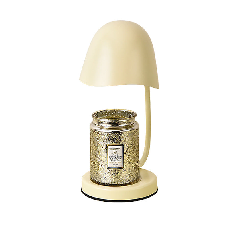 Contemporary Scandinavian Metal Eggshell Dimmable 1-Light Melting Wax Table Lamp For Bedroom