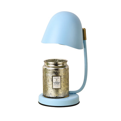 Contemporary Scandinavian Metal Eggshell Dimmable 1-Light Melting Wax Table Lamp For Bedroom