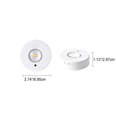 Modern Minimalist ABS Rechargeable RGB Round LED Flush Mount Ceiling Light For Bedroom