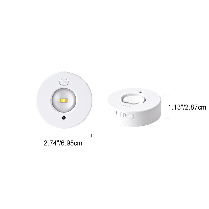 Modern Minimalist ABS Rechargeable RGB Round LED Flush Mount Ceiling Light For Bedroom