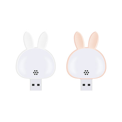 Modern Art Deco ABS Rabbit USB LED Night Light For Bedside