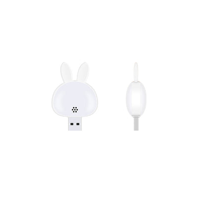 Modern Art Deco ABS Rabbit USB LED Night Light For Bedside