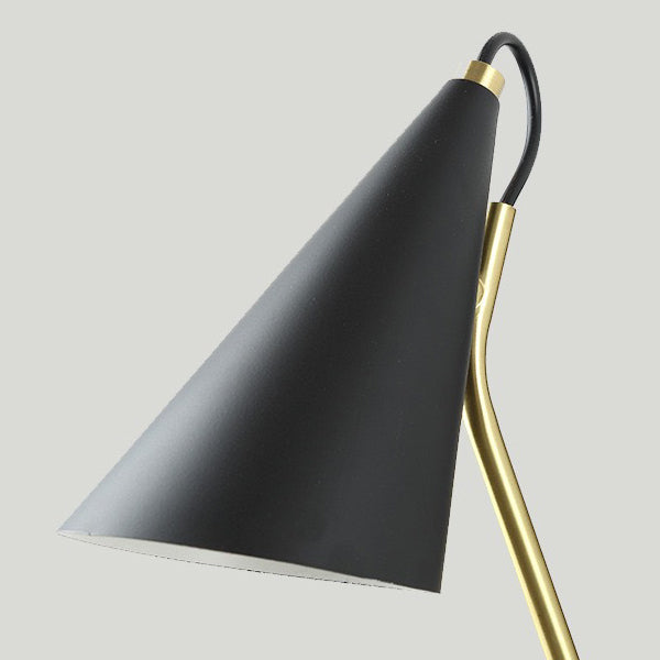 Contemporary Nordic Iron Conic 1-Light Wall Sconce Lamp For Bedside