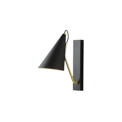 Contemporary Nordic Iron Conic 1-Light Wall Sconce Lamp For Bedside