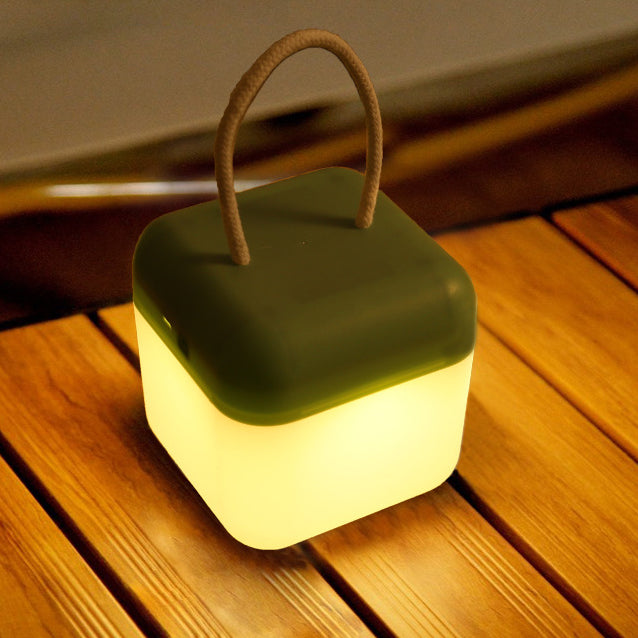 Modern Simplicity Rechargeable Portable ABS Cylinder LED Landscape Lighting Outdoor Light For Garden