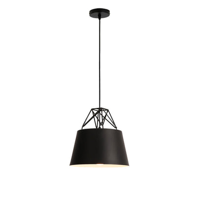 Contemporary Scandinavian Aluminum Iron Cylinder 1-Light Pendant Light For Dining Room