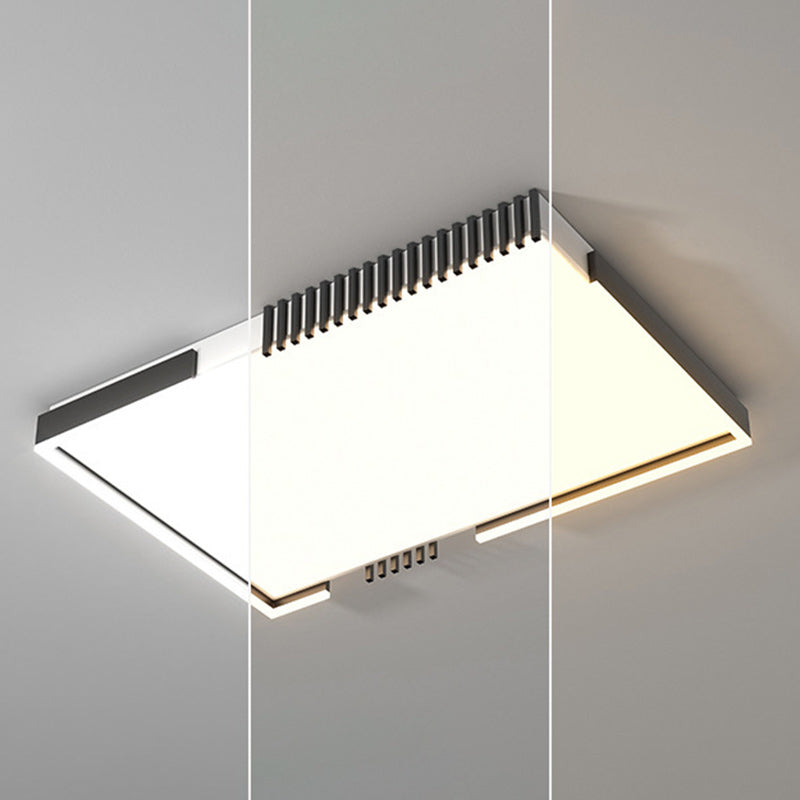 Moderne Einfachheit Eisen Acryl Quadrat Runde Rechteckige Linie LED Unterputz Deckenleuchte Für Wohnzimmer 