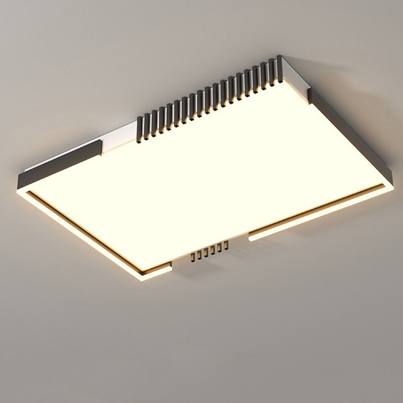 Moderne Einfachheit Eisen Acryl Quadrat Runde Rechteckige Linie LED Unterputz Deckenleuchte Für Wohnzimmer 