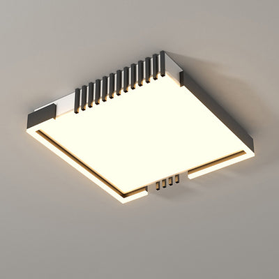 Moderne Einfachheit Eisen Acryl Quadrat Runde Rechteckige Linie LED Unterputz Deckenleuchte Für Wohnzimmer 