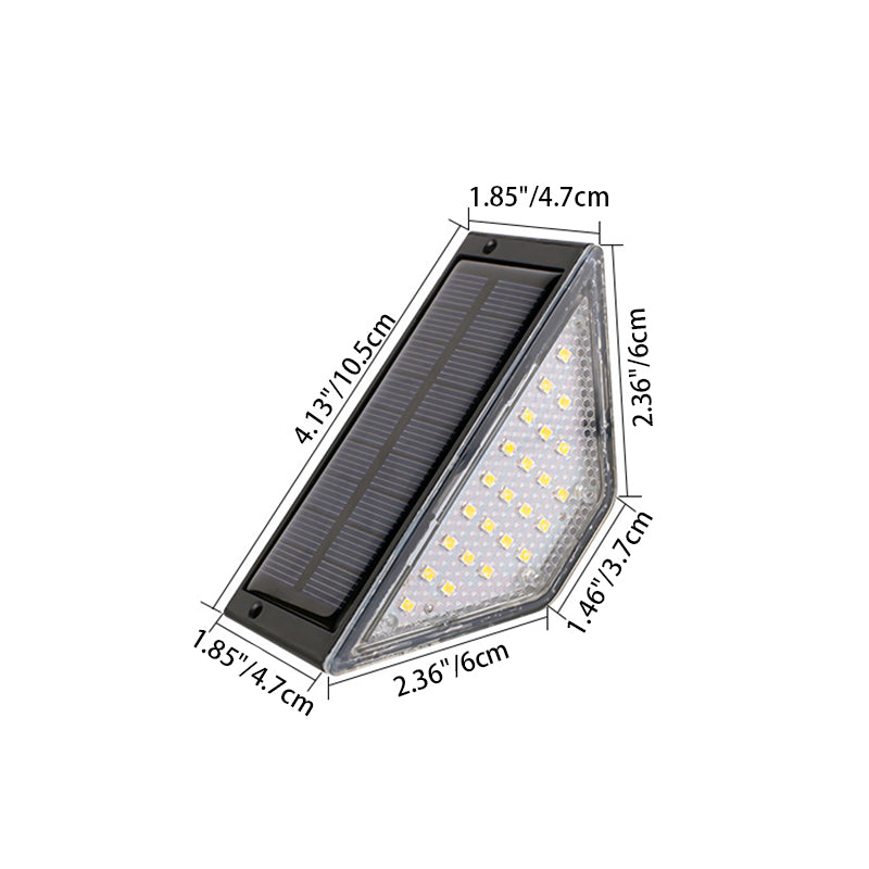 Moderne Einfachheit Solar Wasserdichte ABS PS Dreieck LED Landschaft Beleuchtung Außen Licht Für Außen Terrasse 