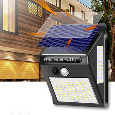 Moderne Einfachheit Solar Wasserdichte Motion Sensor ABS Rechteckige LED Wand Leuchte Lampe Für Outdoor Terrasse 