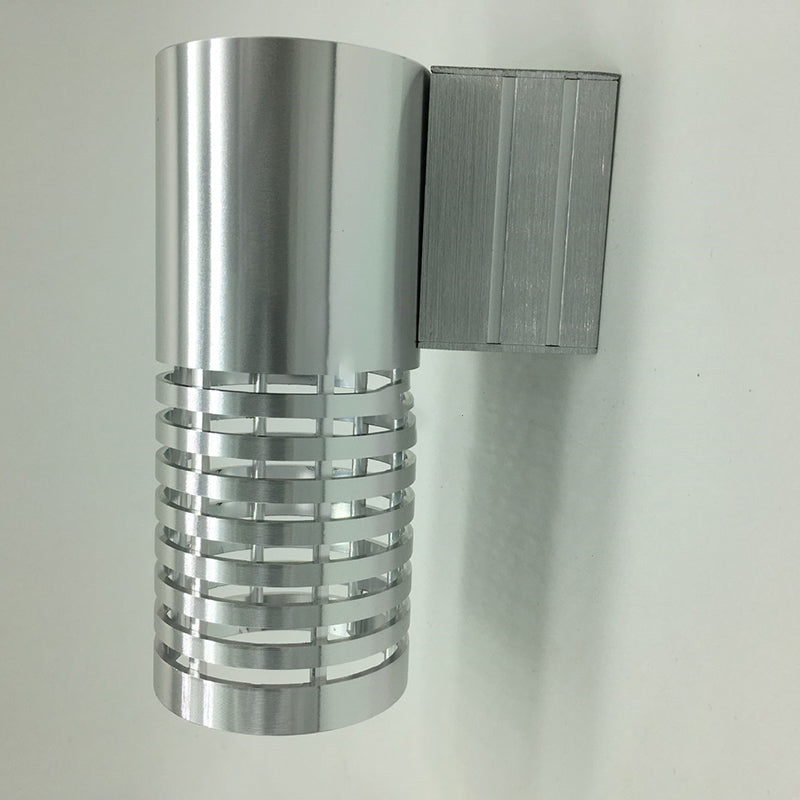 Contemporary Industrial Aluminum Cylinder Hollowed LED Wall Sconce Lamp For Hallway