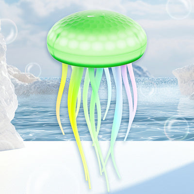 Contemporary Creative Silica PVC Rechargeable Swimming Jellyfish Hanging LED Wall Sconce Lamp Night Light For Bedside