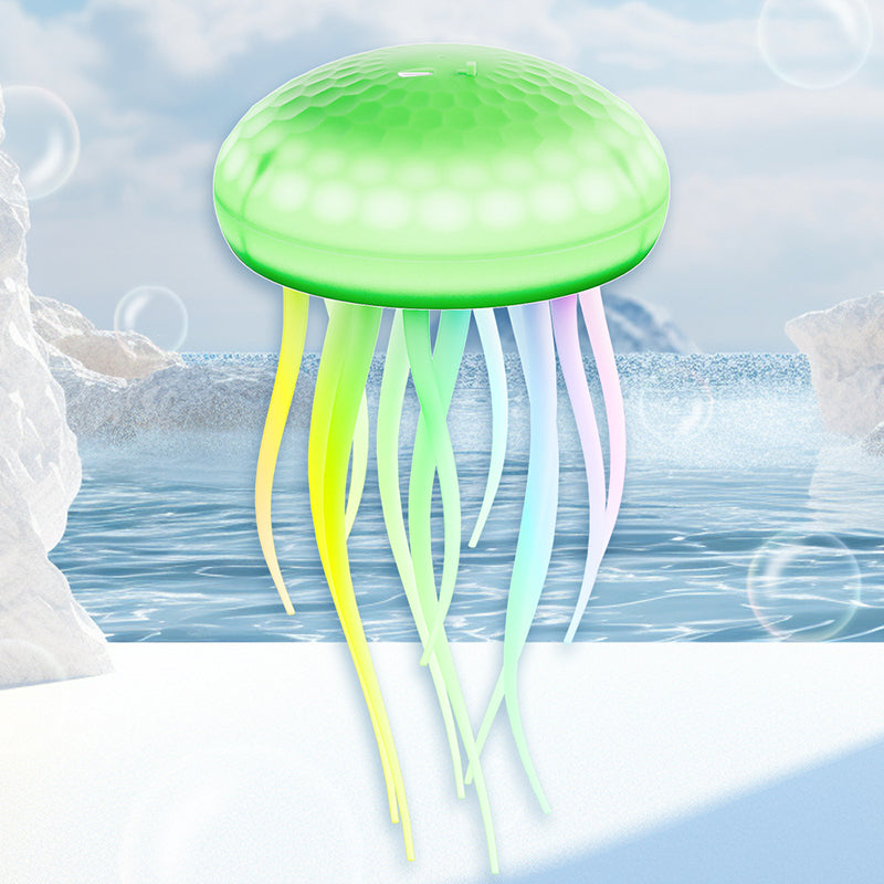 Contemporary Creative Silica PVC Rechargeable Swimming Jellyfish Hanging LED Wall Sconce Lamp Night Light For Bedside