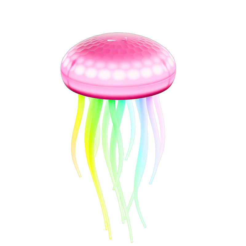 Contemporary Creative Silica PVC Rechargeable Swimming Jellyfish Hanging LED Wall Sconce Lamp Night Light For Bedside